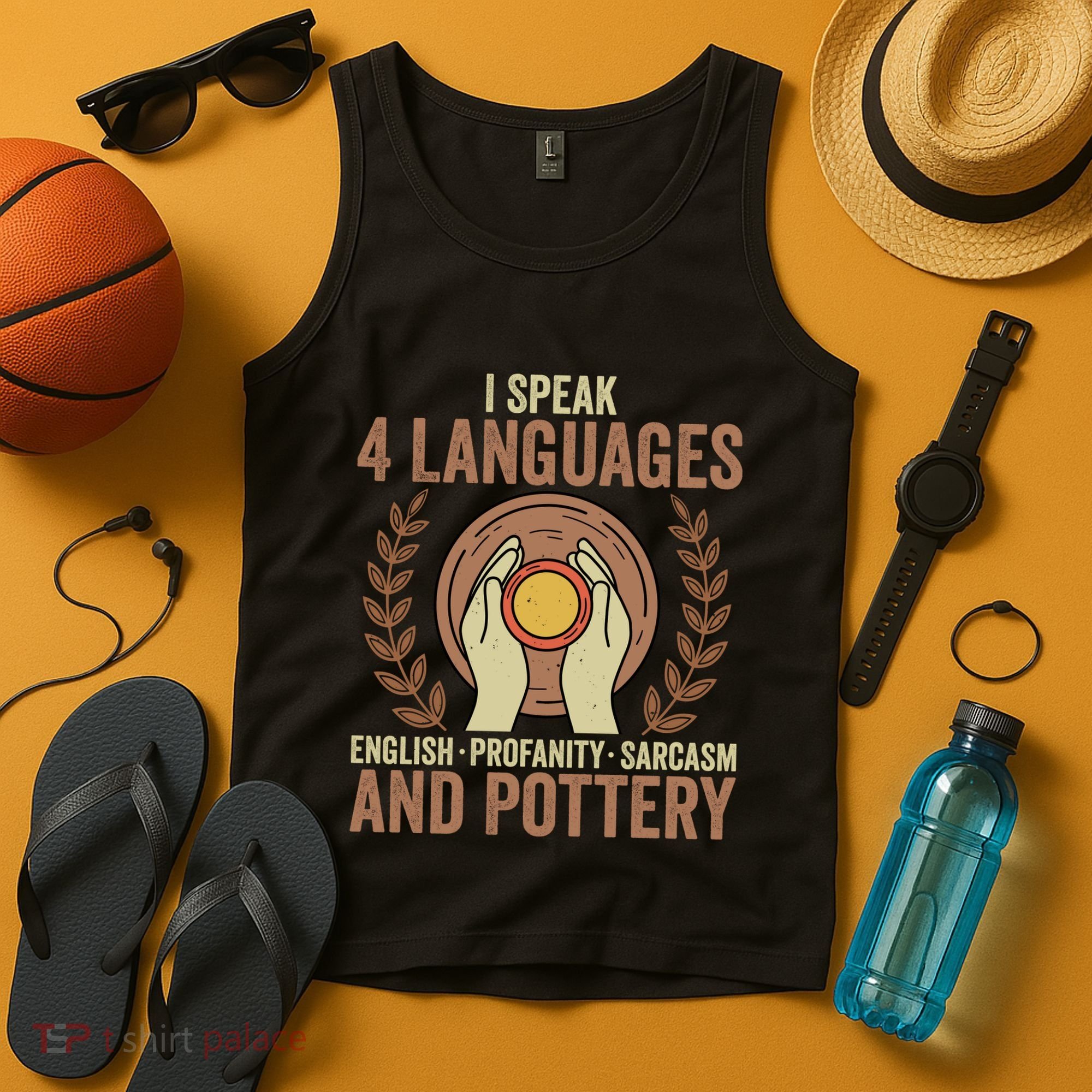 English Profanity Sarcasm And Pottery Tank Top