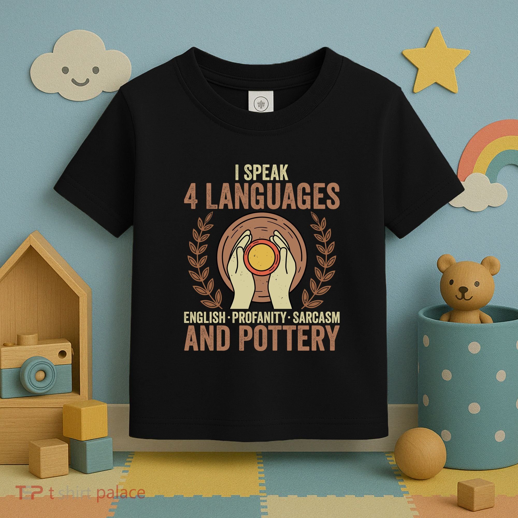 English Profanity Sarcasm And Pottery Toddler T-Shirt