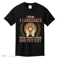 English Profanity Sarcasm And Pottery Kids T-Shirt thumb 0
