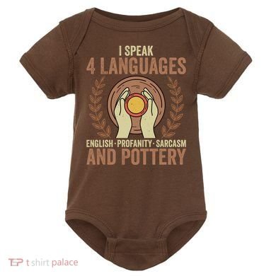 English Profanity Sarcasm And Pottery Baby Bodysuit