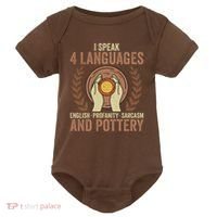 English Profanity Sarcasm And Pottery Baby Bodysuit thumb 0