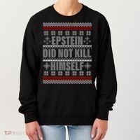 Epstein Did Not Kill Himself Ugly Christmas Sweater Women's Sweatshirt thumb 0