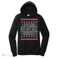Epstein Did Not Kill Himself Ugly Christmas Sweater Women's Hoodie thumb 0