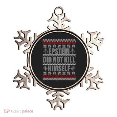 Epstein Did Not Kill Himself Ugly Christmas Sweater Ornament