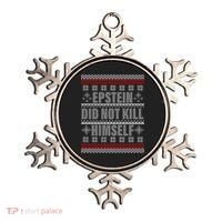 Epstein Did Not Kill Himself Ugly Christmas Sweater Ornament thumb 0