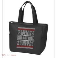 Epstein Did Not Kill Himself Ugly Christmas Sweater Tote Bag thumb 3