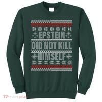 Epstein Did Not Kill Himself Ugly Christmas Sweater Sweatshirt thumb 0
