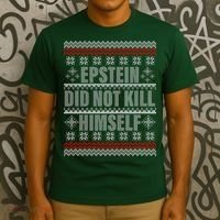 Epstein Did Not Kill Himself Ugly Christmas Sweater T-Shirt thumb 3