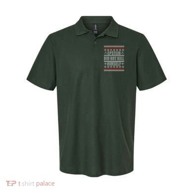 Epstein Did Not Kill Himself Ugly Christmas Sweater Polo