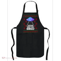 Epstein Didn't Kill Himself UFO Ugly Christmas Apron thumb 0