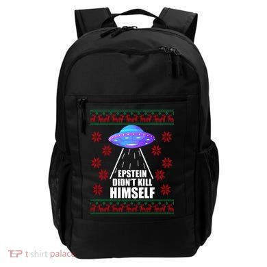 Epstein Didn't Kill Himself UFO Ugly Christmas Backpack