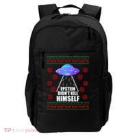Epstein Didn't Kill Himself UFO Ugly Christmas Backpack thumb 0