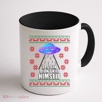 Epstein Didn't Kill Himself UFO Ugly Christmas Coffee Mug thumb 1