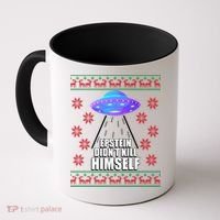 Epstein Didn't Kill Himself UFO Ugly Christmas Coffee Mug thumb 0