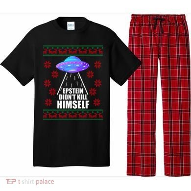 Epstein Didn't Kill Himself UFO Ugly Christmas Pajama Set