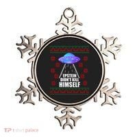 Epstein Didn't Kill Himself UFO Ugly Christmas Ornament thumb 0