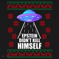 Epstein Didn't Kill Himself UFO Ugly Christmas Toddler Hoodie thumb 2