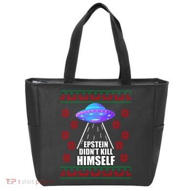Epstein Didn't Kill Himself UFO Ugly Christmas Tote Bag