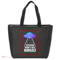 Epstein Didn't Kill Himself UFO Ugly Christmas Tote Bag thumb 0