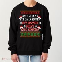 Epstein Didn't Kill Himself Ugly Christmas Women's Sweatshirt thumb 0