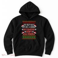 Epstein Didn't Kill Himself Ugly Christmas Hoodie thumb 0