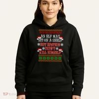 Epstein Didn't Kill Himself Ugly Christmas Hoodie thumb 5