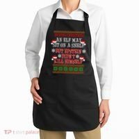 Epstein Didn't Kill Himself Ugly Christmas Apron thumb 2