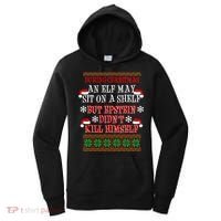 Epstein Didn't Kill Himself Ugly Christmas Women's Hoodie thumb 0