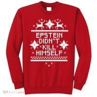 Epstein Didn't Kill Himself Ugly Christmas Sweater Sweatshirt thumb 0