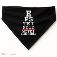Epstein Eye Test Meme Epstein Didn't Kill Himself USA-Made Doggie Bandana thumb 0