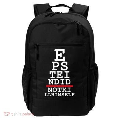 Epstein Eye Test Meme Epstein Didn't Kill Himself Backpack
