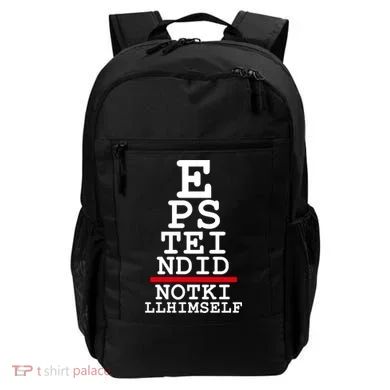 Epstein Eye Test Meme Epstein Didn't Kill Himself Backpack