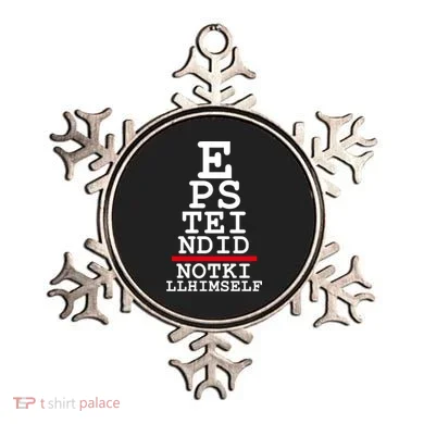 Epstein Eye Test Meme Epstein Didn't Kill Himself Ornament