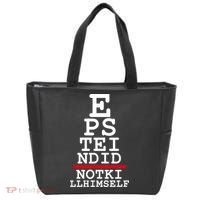 Epstein Eye Test Meme Epstein Didn't Kill Himself Tote Bag thumb 0