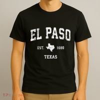 El Paso Texas Tx Vintage Sports T-Shirt thumb 3