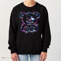 Emo Punk Teddy Bear Graffiti Women's Sweatshirt thumb 0