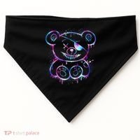Emo Punk Teddy Bear Graffiti USA-Made Doggie Bandana thumb 0