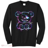 Emo Punk Teddy Bear Graffiti Sweatshirt thumb 0