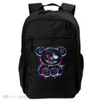 Emo Punk Teddy Bear Graffiti Backpack thumb 0