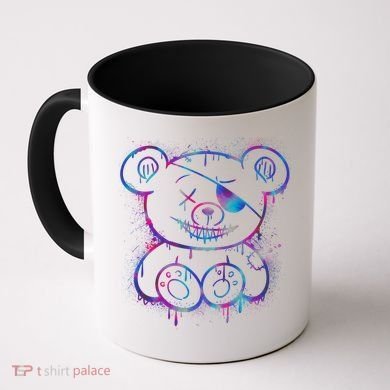 Emo Punk Teddy Bear Graffiti Coffee Mug