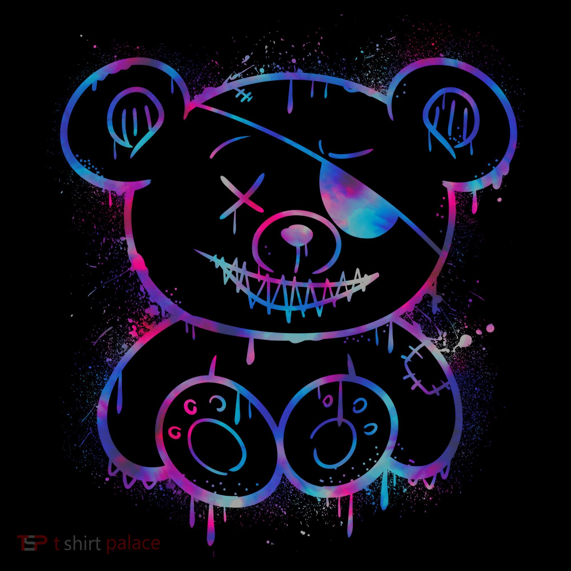 Emo Punk Teddy Bear Graffiti Coffee Mug