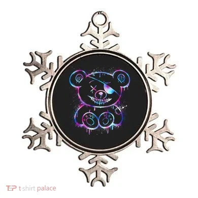 Emo Punk Teddy Bear Graffiti Ornament