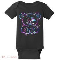 Emo Punk Teddy Bear Graffiti Baby Bodysuit thumb 0