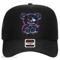 Emo Punk Teddy Bear Graffiti Hat thumb 0
