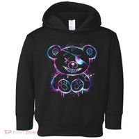 Emo Punk Teddy Bear Graffiti Toddler Hoodie thumb 0