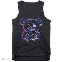 Emo Punk Teddy Bear Graffiti Tank Top thumb 0