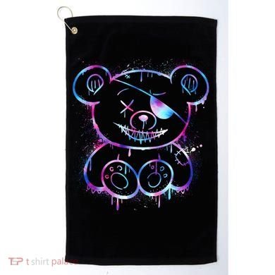 Emo Punk Teddy Bear Graffiti Golf Towel