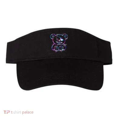 Emo Punk Teddy Bear Graffiti Visor