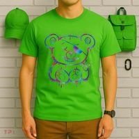 Emo Punk Teddy Bear Graffiti T-Shirt thumb 6