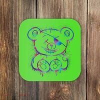 Emo Punk Teddy Bear Graffiti Coaster thumb 0